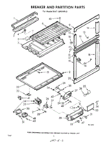 06 - Breaker And Partition parts for Whirlpool Refrigerator EAT15PKWR0 / from AppliancePartsPros.com