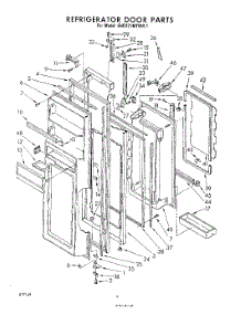 04 - Refrigerator Door parts for Whirlpool Refrigerator EHD221MTWR1 / from AppliancePartsPros.com