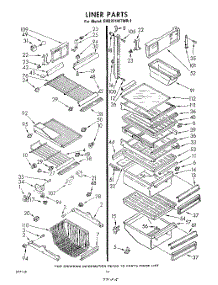 10 - Liner parts for Whirlpool Refrigerator EHD221MTWR1 / from AppliancePartsPros.com