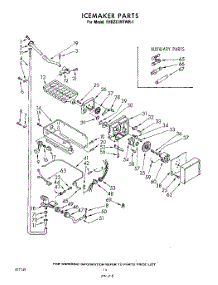 14 - Ice Maker parts for Whirlpool Refrigerator EHD221MTWR1 / from AppliancePartsPros.com