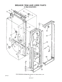 16 - Breaker Trim And Liner parts for Whirlpool Refrigerator EHD221MTWR1 / from AppliancePartsPros.com