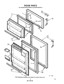 10 - Door parts for Whirlpool Refrigerator EXT13JTWR0 / from AppliancePartsPros.com