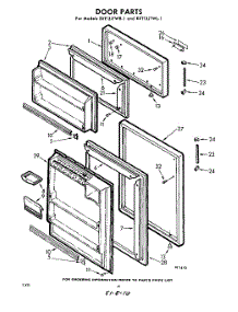 10 - Door parts for Whirlpool Refrigerator EXT13JTWR1 / from AppliancePartsPros.com