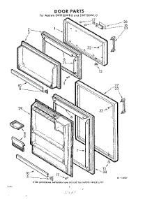 08 - Door parts for Whirlpool Refrigerator EWT13DWR0 / from AppliancePartsPros.com