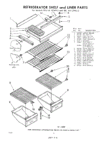 06 - Shelf And Liner parts for Whirlpool Freezer EEL141CTWR0 / from AppliancePartsPros.com