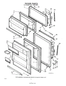 10 - Door parts for Whirlpool Refrigerator EAT15PKWR1 / from AppliancePartsPros.com