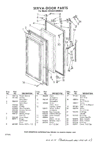 14 - Serva-Door parts for Whirlpool Refrigerator EHD251CMWR0 / from AppliancePartsPros.com