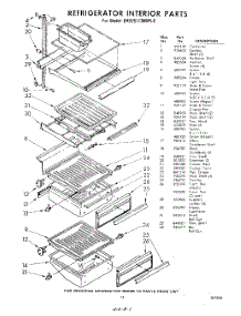 15 - Refrigerator Interior parts for Whirlpool Refrigerator EHD251CMWR0 / from AppliancePartsPros.com