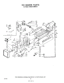 20 - Ice Maker parts for Whirlpool Refrigerator EHD251CMWR0 / from AppliancePartsPros.com