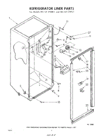 04 - Liner parts for Whirlpool Freezer EEL141CTWR1 / from AppliancePartsPros.com