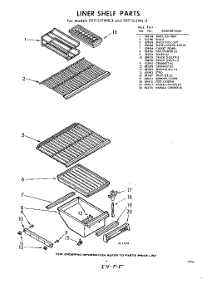 05 - Section parts for Whirlpool Refrigerator EXT13JTWR3 / from AppliancePartsPros.com