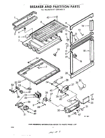 06 - Breaker And Partition parts for Whirlpool Refrigerator EAT15PKWR3 / from AppliancePartsPros.com