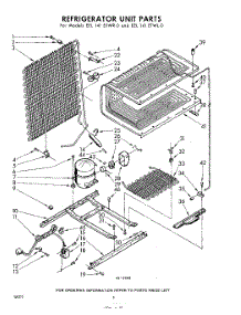 08 - Refrigerator Unit parts for Whirlpool Freezer EEL141ETWR0 / from AppliancePartsPros.com