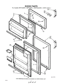 10 - Door parts for Whirlpool Refrigerator EWT13JMWR1 / from AppliancePartsPros.com