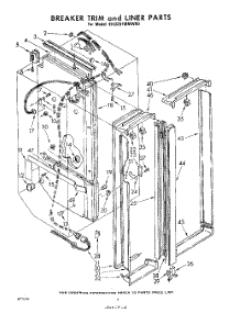04 - Breaker Trim And Liner parts for Whirlpool Refrigerator EHD251MMWR0 / from AppliancePartsPros.com