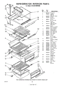 18 - Refrigerator Interior parts for Whirlpool Refrigerator EHD251MMWR0 / from AppliancePartsPros.com