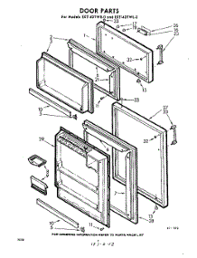 04 - Door parts for Whirlpool Refrigerator EXT14DTW0 / from AppliancePartsPros.com