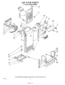 06 - Air Flow parts for Whirlpool Refrigerator EHD251SMWR0 / from AppliancePartsPros.com