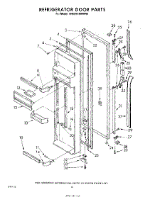 10 - Refrigerator Door parts for Whirlpool Refrigerator EHD251SMWR0 / from AppliancePartsPros.com
