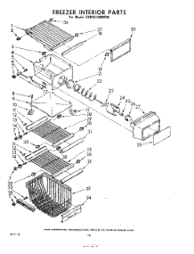 16 - Freezer Interior parts for Whirlpool Refrigerator EHD251SMWR0 / from AppliancePartsPros.com