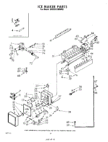20 - Ice Maker parts for Whirlpool Refrigerator EHD251SMWR0 / from AppliancePartsPros.com