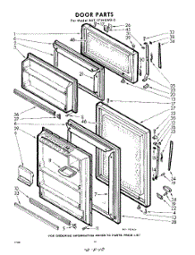10 - Door parts for Whirlpool Refrigerator EAT171HKWR0 / from AppliancePartsPros.com