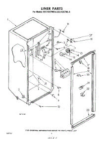 04 - Liner parts for Whirlpool Freezer EEL142CTWR0 / from AppliancePartsPros.com