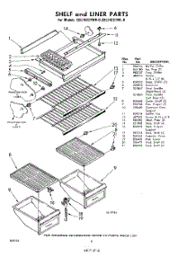 06 - Shelf And Liner parts for Whirlpool Freezer EEL142CTWR0 / from AppliancePartsPros.com