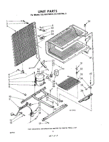 08 - Unit parts for Whirlpool Freezer EEL142CTWR0 / from AppliancePartsPros.com