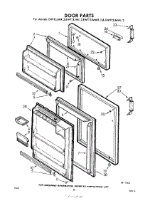 10 - Door parts for Whirlpool Refrigerator EWT13JMWR2 / from AppliancePartsPros.com
