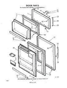 04 - Door parts for Whirlpool Refrigerator EXT14DTW1 / from AppliancePartsPros.com