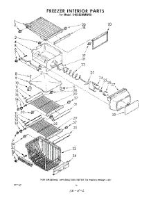 16 - Freezer Interior parts for Whirlpool Refrigerator EHD252MMWR0 / from AppliancePartsPros.com