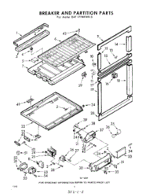 06 - Breaker And Partition parts for Whirlpool Refrigerator EAT171NKWR0 / from AppliancePartsPros.com