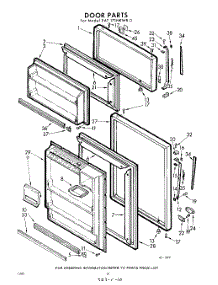 10 - Door parts for Whirlpool Refrigerator EAT171NKWR0 / from AppliancePartsPros.com