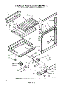 06 - Breaker And Partition parts for Whirlpool Refrigerator EWT13JWR0 / from AppliancePartsPros.com