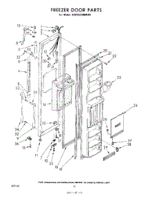 12 - Freezer Door parts for Whirlpool Refrigerator EHD252SMWR0 / from AppliancePartsPros.com