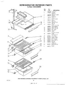 18 - Refrigerator Interior parts for Whirlpool Refrigerator EHD252SMWR0 / from AppliancePartsPros.com