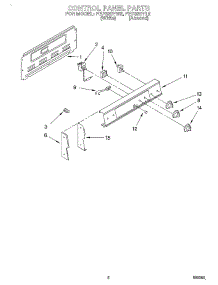 02 - Control Panel parts for Whirlpool Range FEP320YL2 / from AppliancePartsPros.com