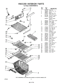 06 - Freezer Interior parts for Whirlpool Refrigerator EHD261MKWR0 / from AppliancePartsPros.com