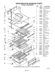 07 - Section parts for Whirlpool Refrigerator EHD261MKWR0 / from AppliancePartsPros.com