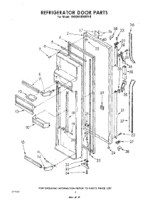 08 - Refrigerator Door parts for Whirlpool Refrigerator EHD261MKWR0 / from AppliancePartsPros.com