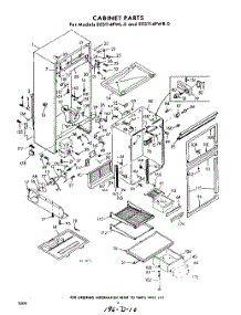 02 - Cabinet parts for Whirlpool Refrigerator EEST14PWR0 / from AppliancePartsPros.com