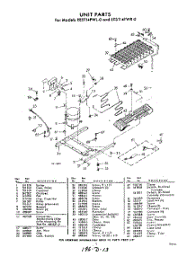 05 - Unit parts for Whirlpool Refrigerator EEST14PWR0 / from AppliancePartsPros.com