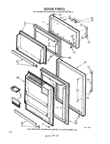 04 - Door parts for Whirlpool Refrigerator EXT14DTW3 / from AppliancePartsPros.com