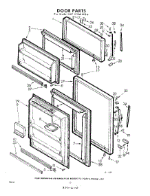 10 - Door parts for Whirlpool Refrigerator EAT171NKWR4 / from AppliancePartsPros.com