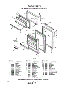 04 - Door parts for Whirlpool Refrigerator EEST14PWR1 / from AppliancePartsPros.com