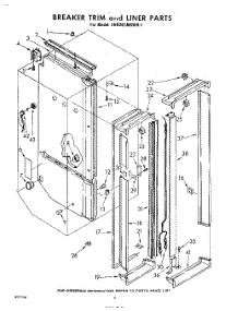02 - Breaker Trim And Liner parts for Whirlpool Refrigerator EHD261MKWR1 / from AppliancePartsPros.com
