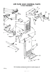 04 - Air Flow And Control parts for Whirlpool Refrigerator EHD261MKWR1 / from AppliancePartsPros.com