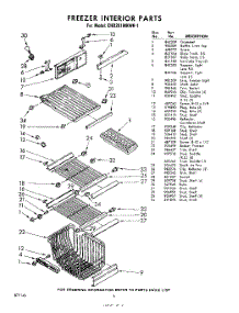 06 - Freezer Interior parts for Whirlpool Refrigerator EHD261MKWR1 / from AppliancePartsPros.com