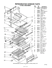 07 - Refrigerator Interior parts for Whirlpool Refrigerator EHD261MKWR1 / from AppliancePartsPros.com